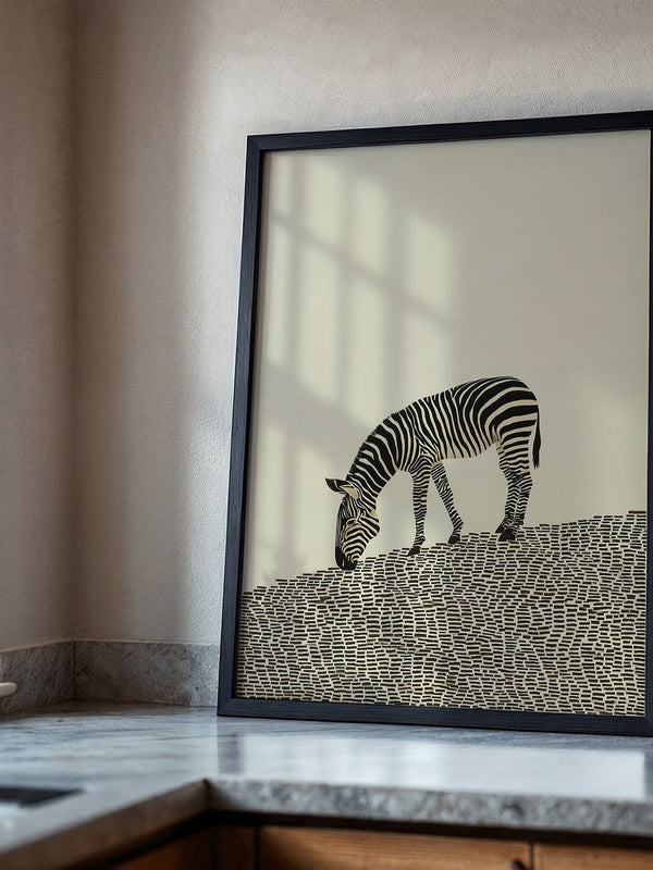 Zebra Grasfläche Grafik