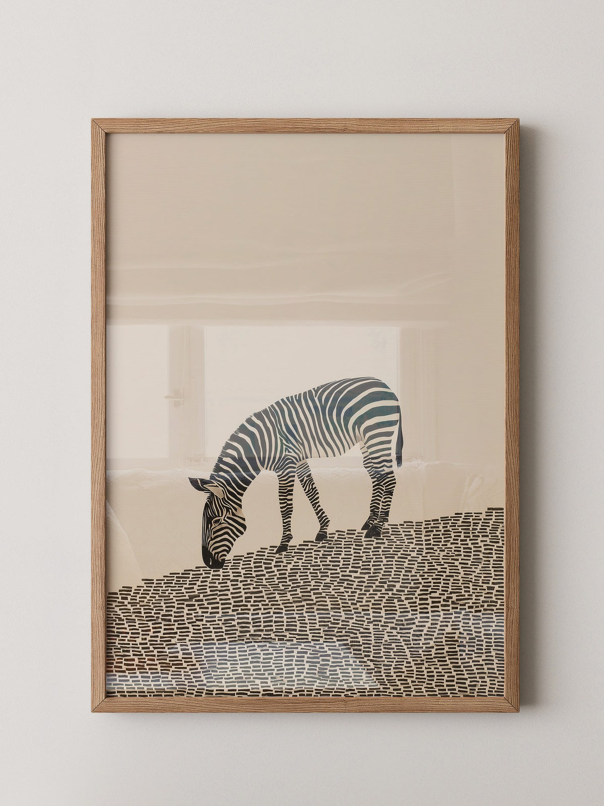 Zebra Grasfläche Grafik