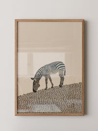 Zebra Grasfläche Grafik