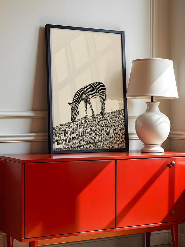 Zebra Grasfläche Grafik