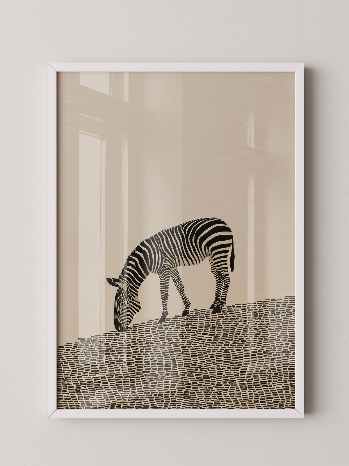 Zebra Grasfläche Grafik