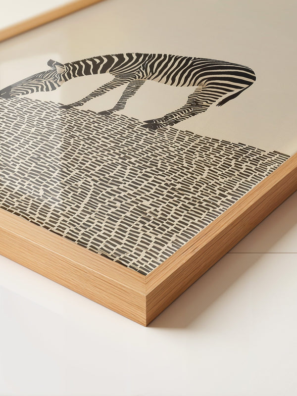 Zebra Grasfläche Grafik