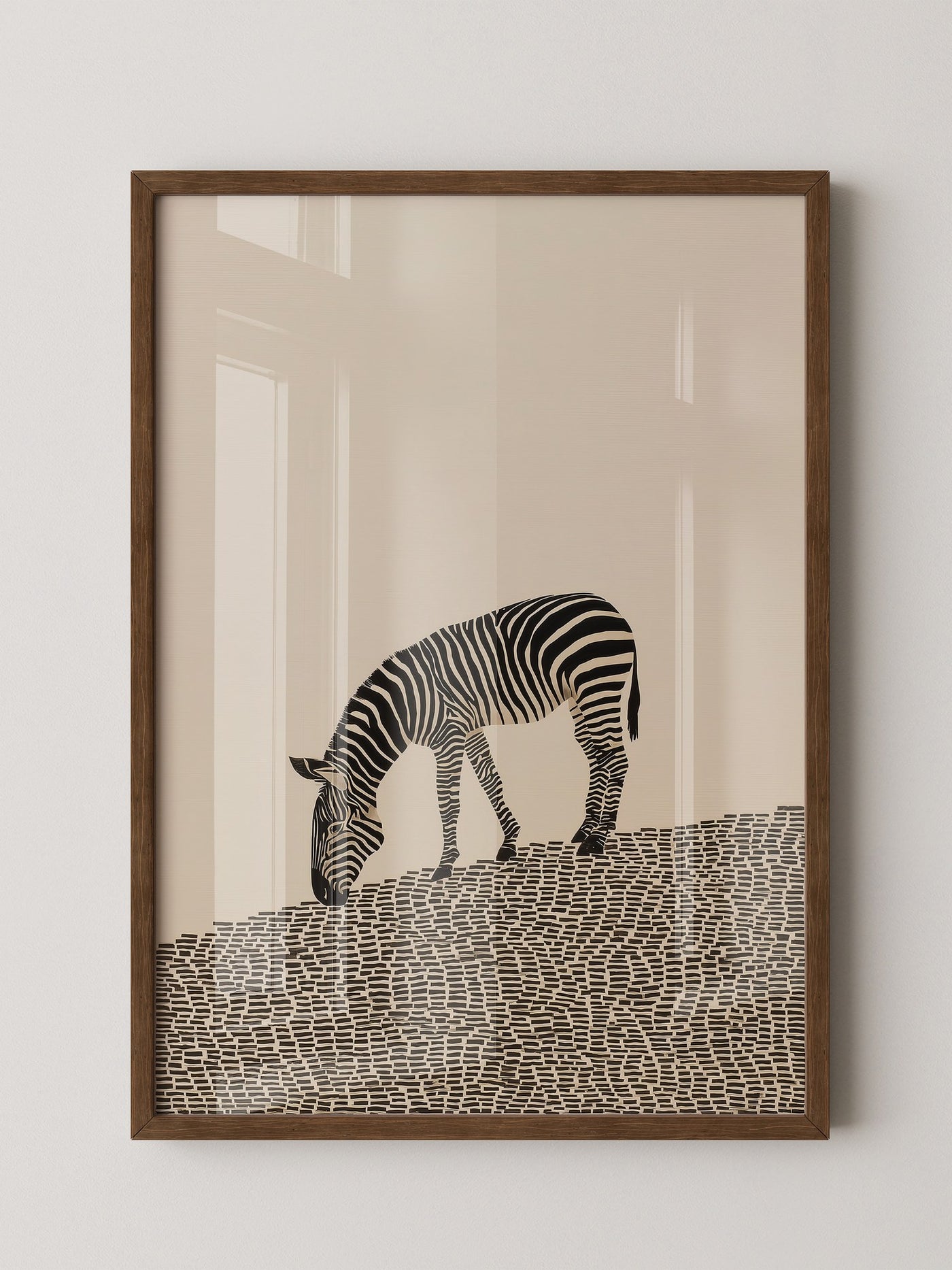 Zebra Grasfläche Grafik