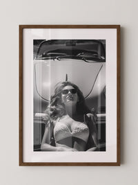 Porsche Frau Sonnenbrille S/W