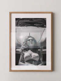 Porsche Frau Sonnenbrille S/W