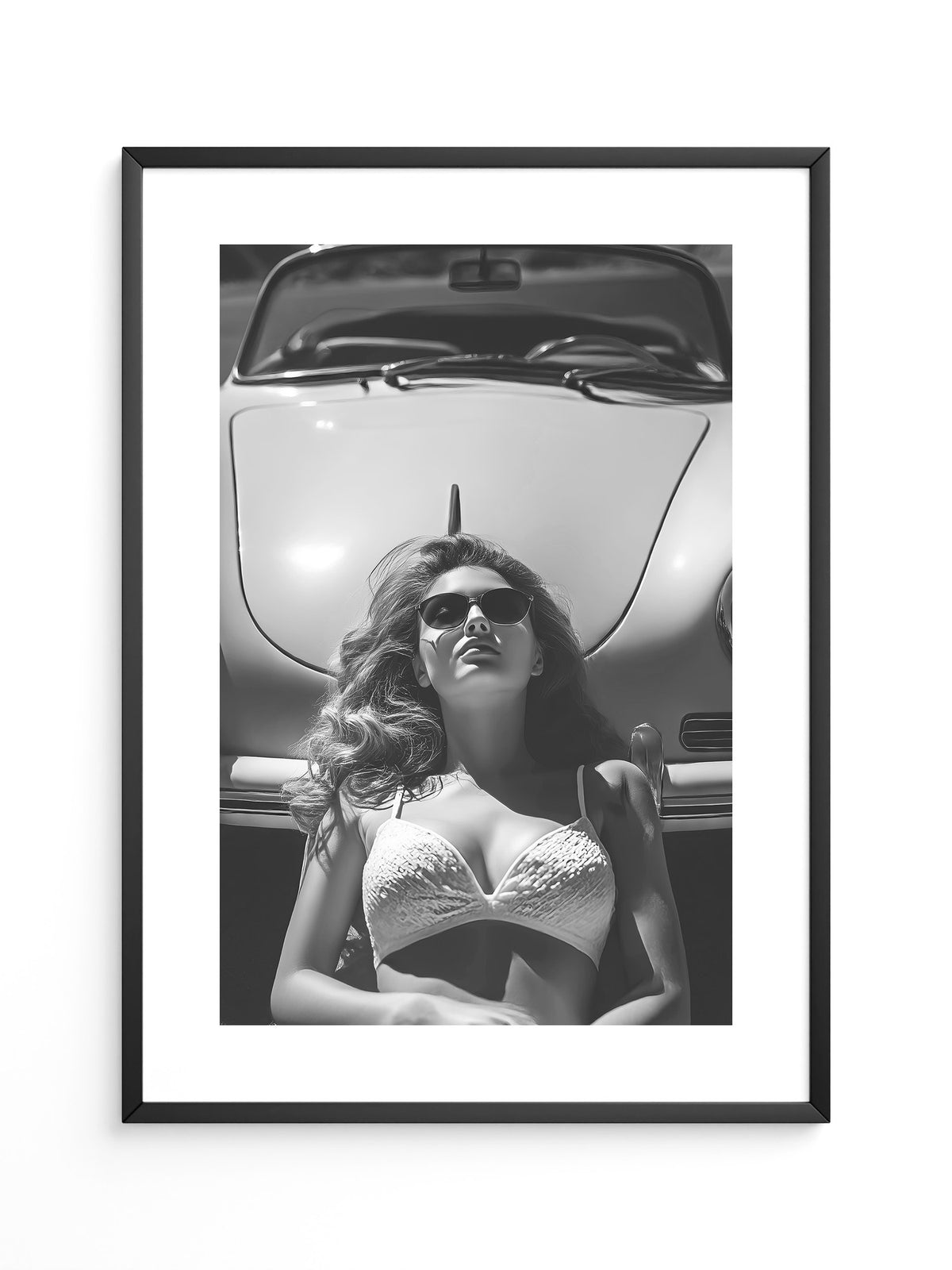 Porsche Frau Sonnenbrille S/W