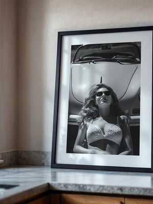 Porsche Frau Sonnenbrille S/W