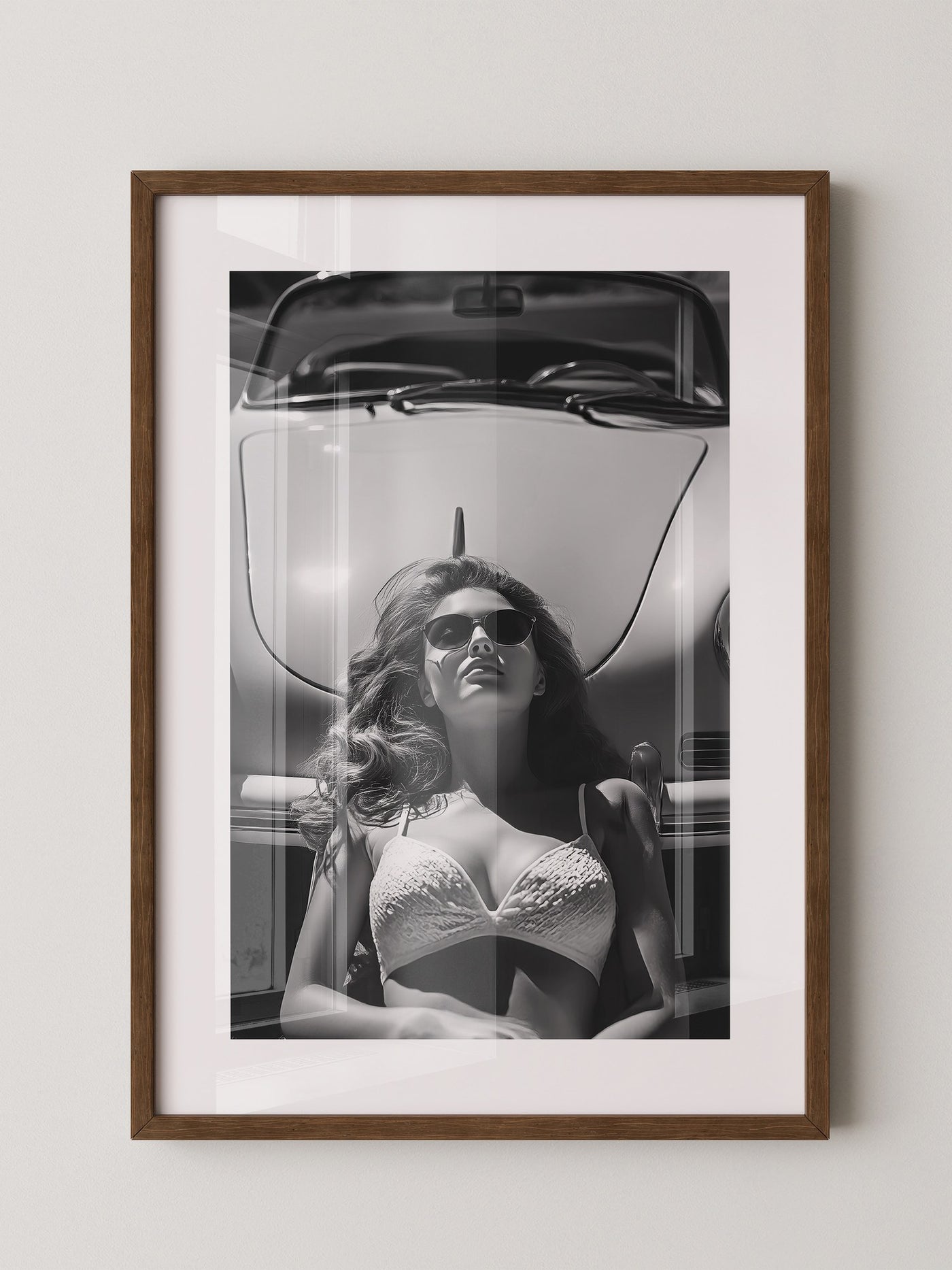 Porsche Frau Sonnenbrille S/W