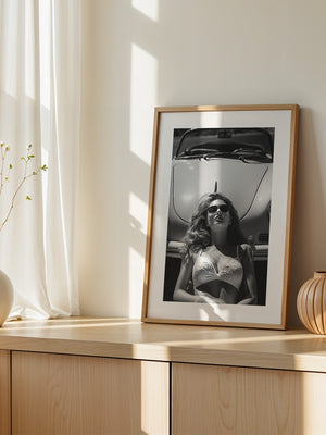 Porsche Frau Sonnenbrille S/W
