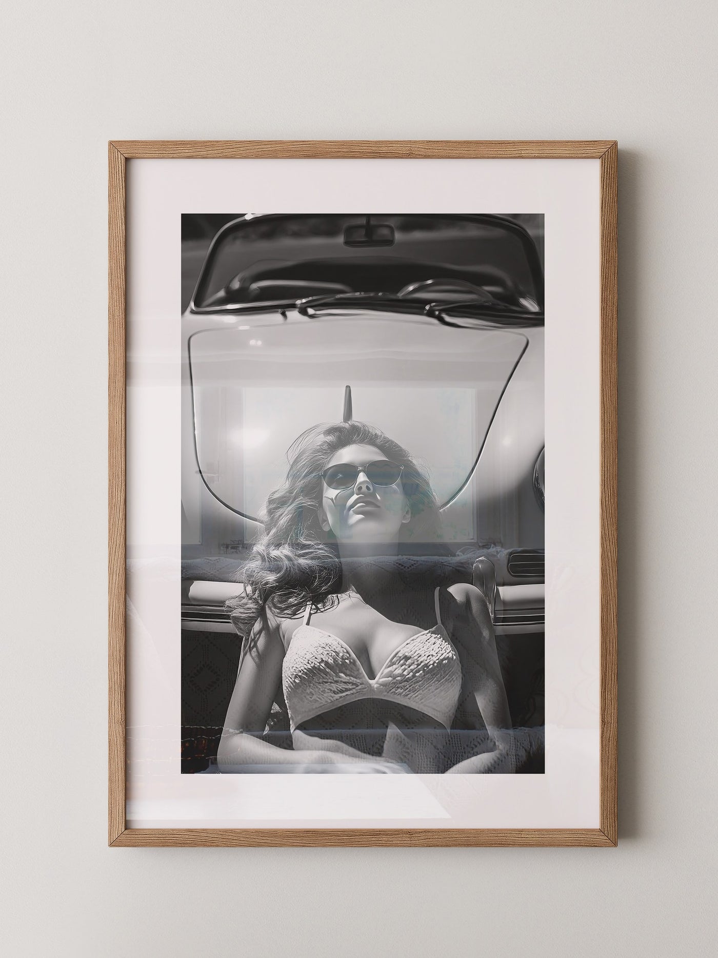 Porsche Frau Sonnenbrille S/W