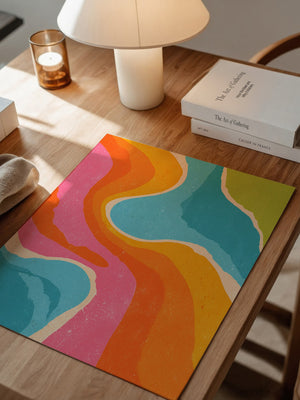 Bunte Wellen abstrakt