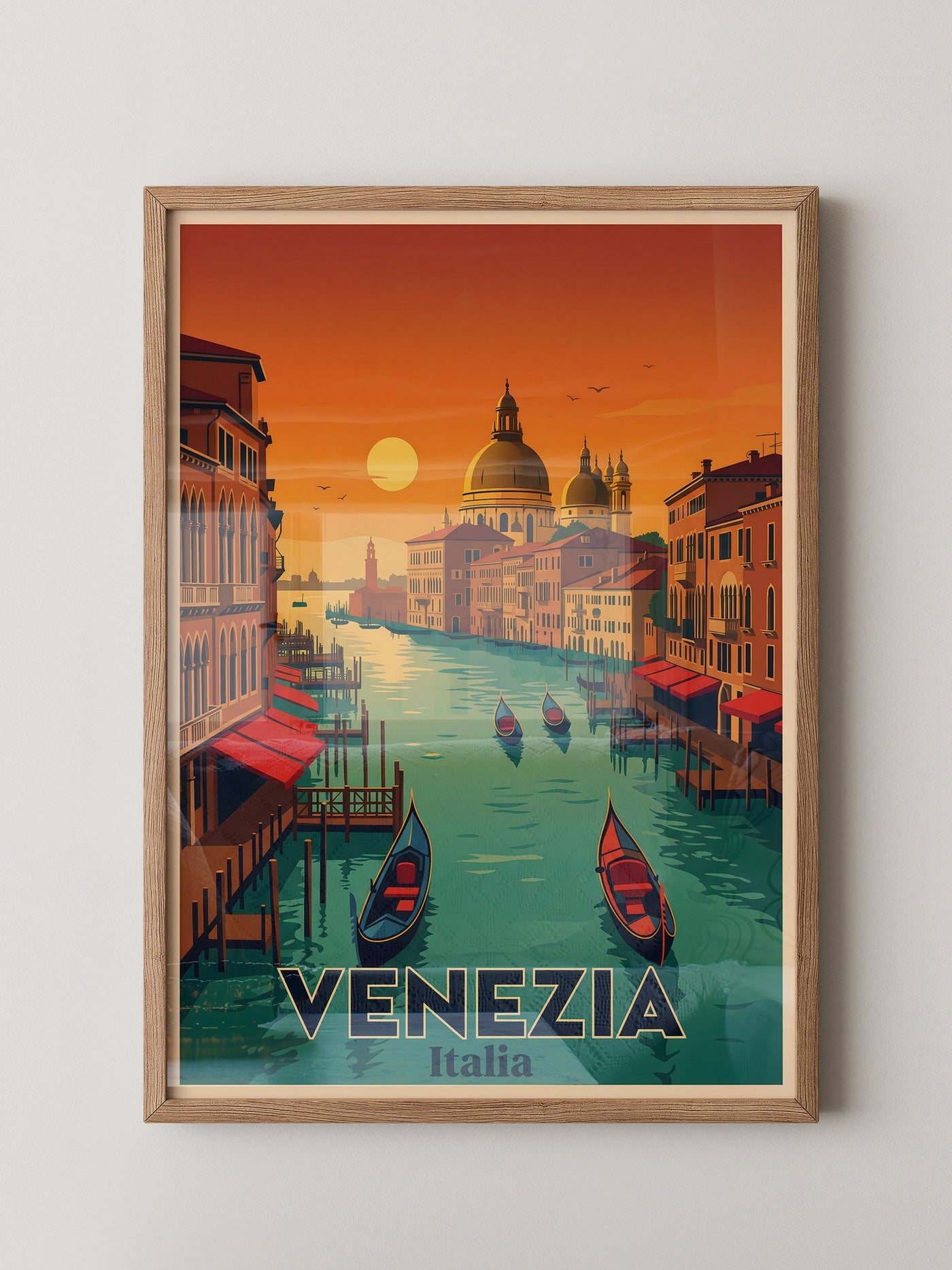 Venedig Sonnenuntergang Retrofarben