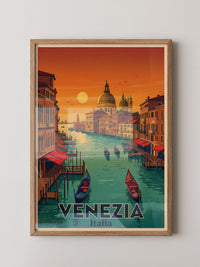 Venedig Sonnenuntergang Retrofarben