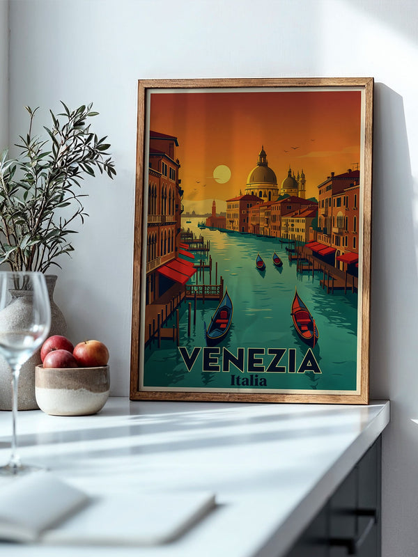 Venedig Sonnenuntergang Retrofarben