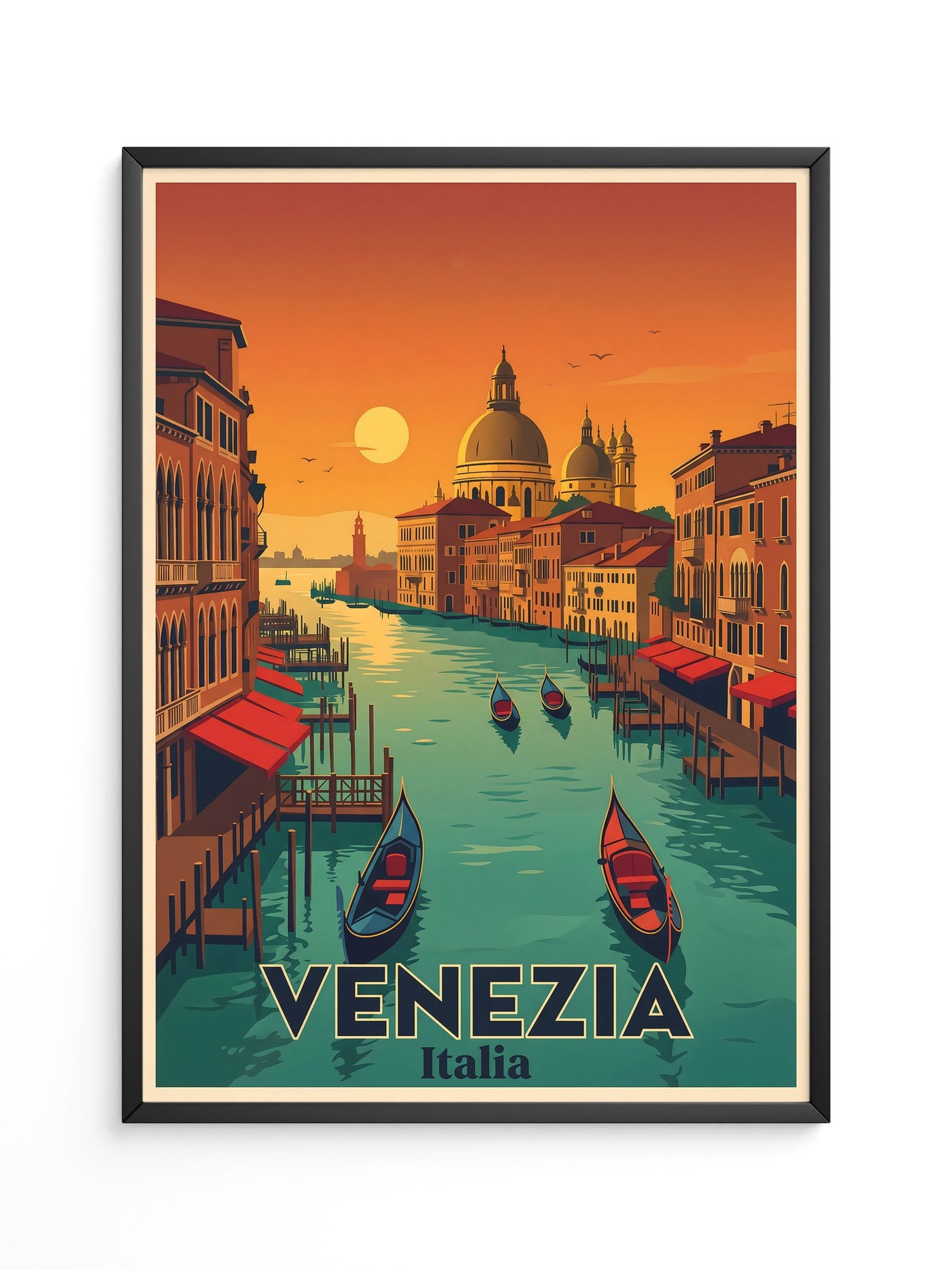Venedig Sonnenuntergang Retrofarben