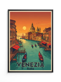Venedig Sonnenuntergang Retrofarben