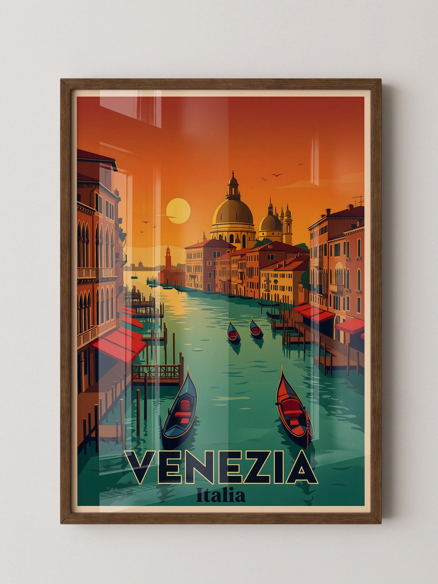 Venedig Sonnenuntergang Retrofarben