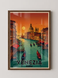 Venedig Sonnenuntergang Retrofarben
