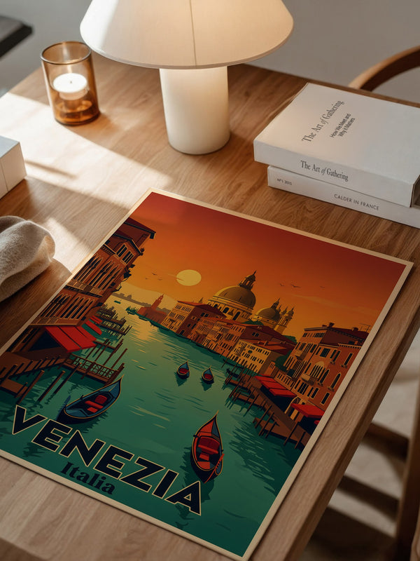 Venedig Sonnenuntergang Retrofarben