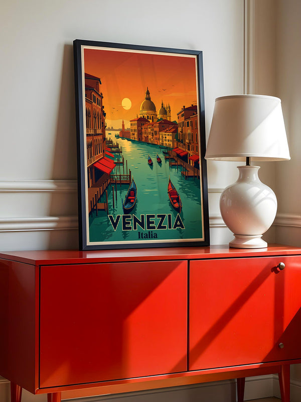 Venedig Sonnenuntergang Retrofarben