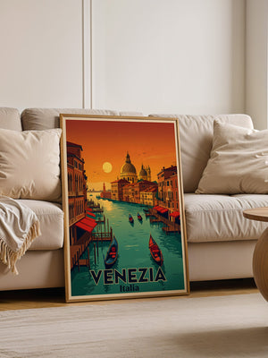 Venedig Sonnenuntergang Retrofarben