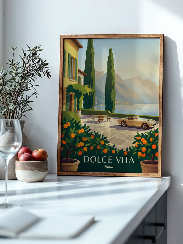Italienische Villa Sonnenuntergang