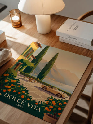 Italienische Villa Sonnenuntergang