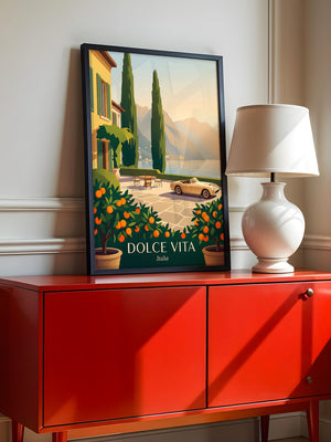 Italienische Villa Sonnenuntergang