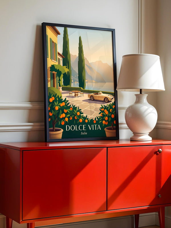 Italienische Villa Sonnenuntergang