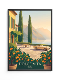 Italienische Villa Sonnenuntergang