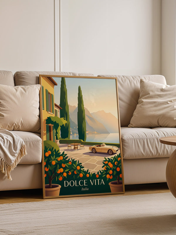 Italienische Villa Sonnenuntergang