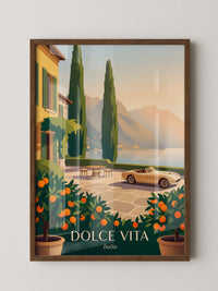 Italienische Villa Sonnenuntergang