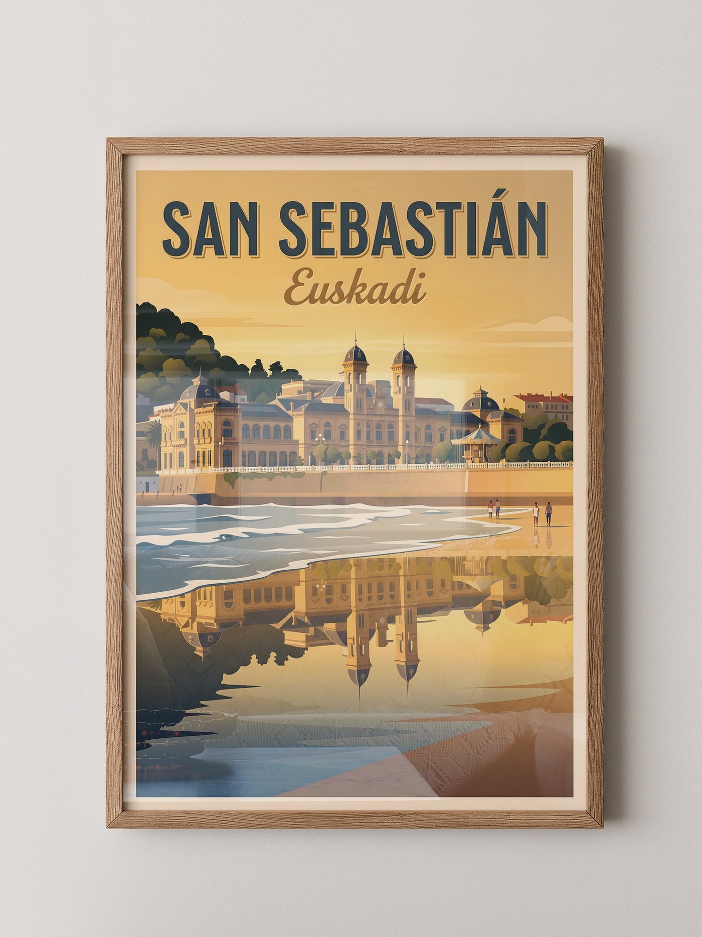 San Sebastián Strand Sonnenuntergang