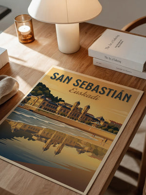 San Sebastián Strand Sonnenuntergang