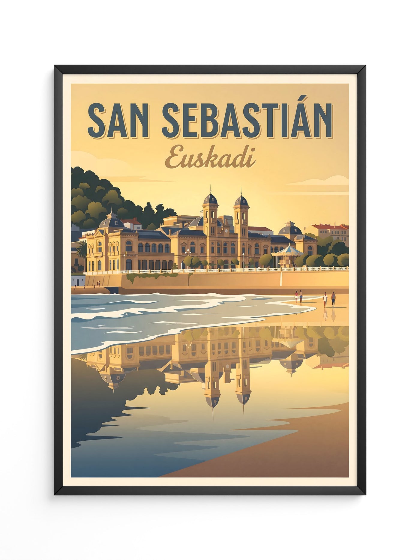 San Sebastián Strand Sonnenuntergang