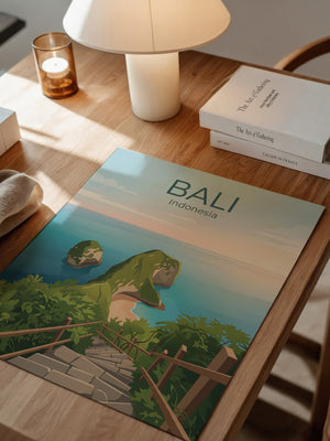 Bali Meerblick Treppenabstieg