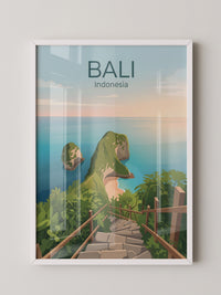 Bali Meerblick Treppenabstieg
