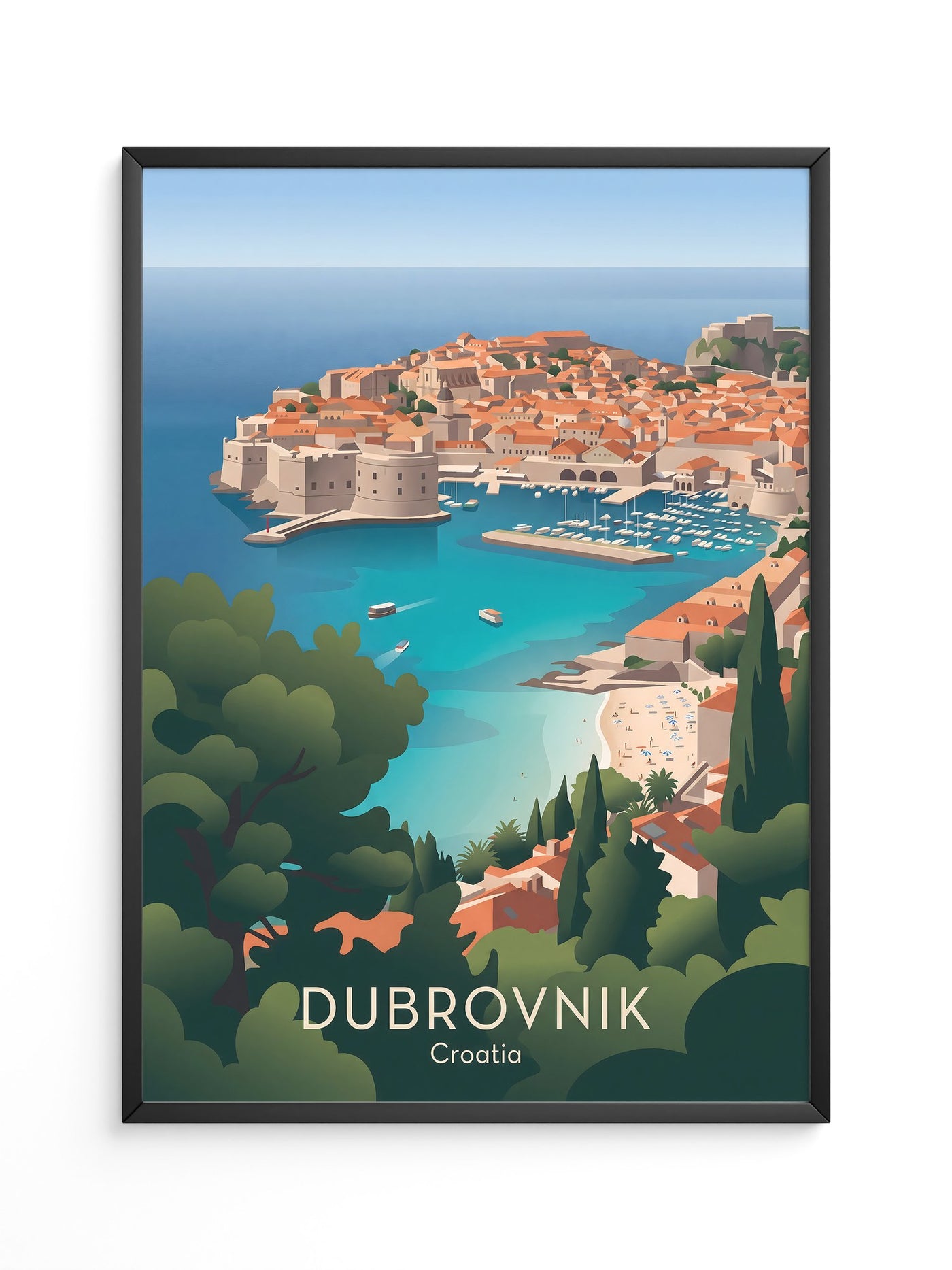Dubrovnik Küste Pastellfarben
