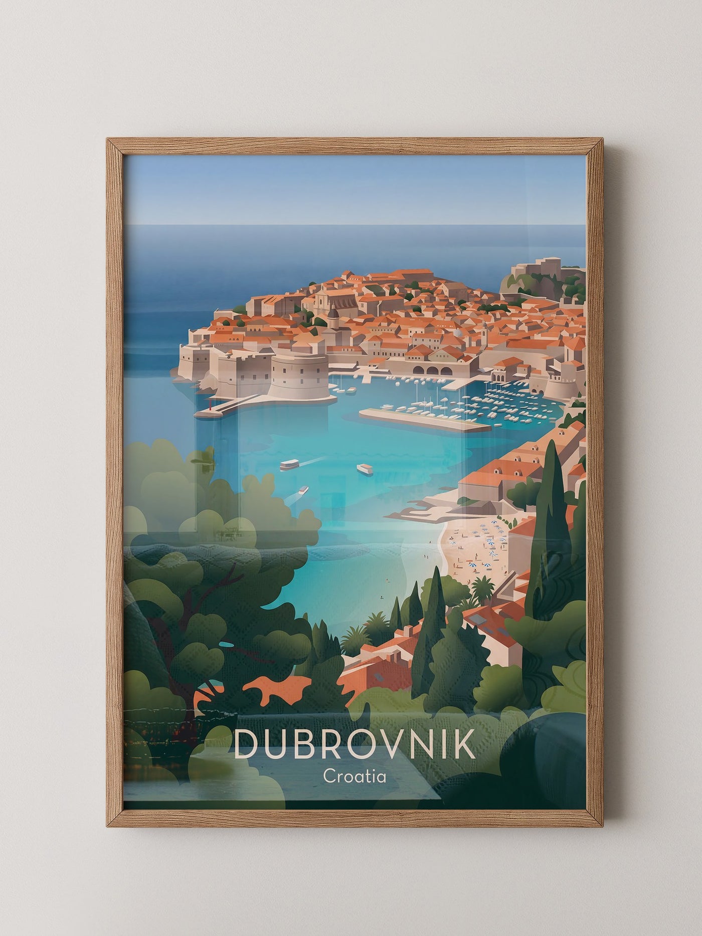 Dubrovnik Küste Pastellfarben