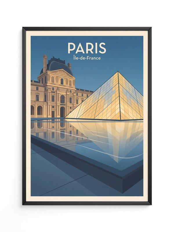 Louvre Pyramide reflektierend