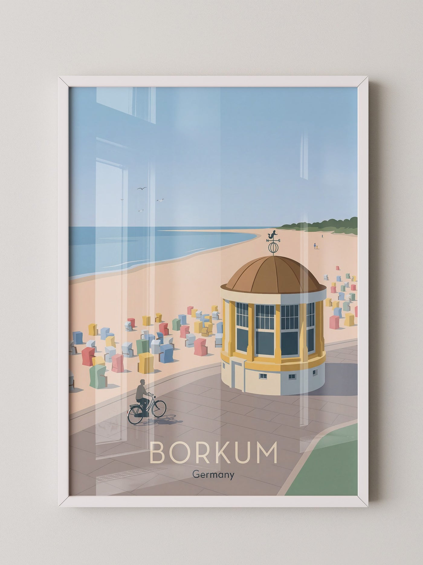 Borkum Strandpastell Szene