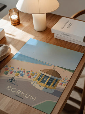Borkum Strandpastell Szene