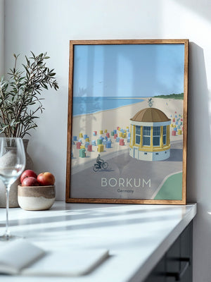 Borkum Strandpastell Szene