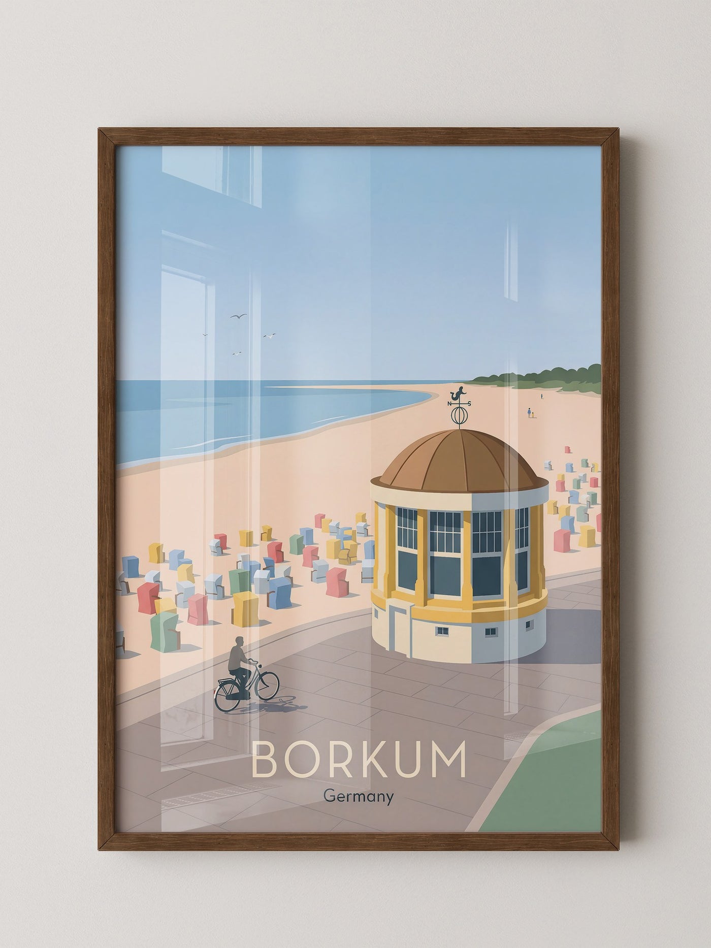 Borkum Strandpastell Szene