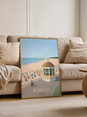 Borkum Strandpastell Szene