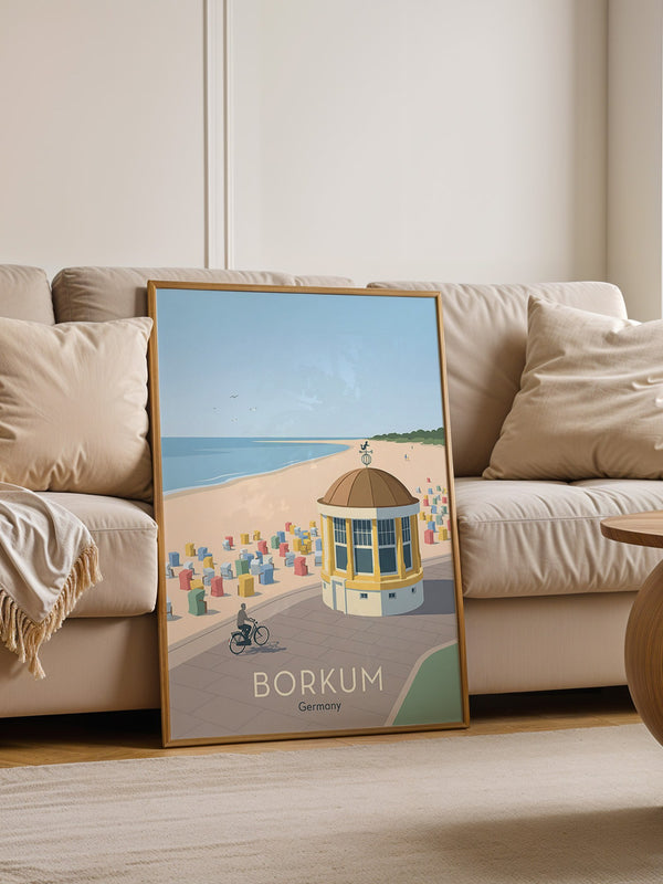 Borkum Strandpastell Szene