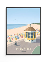 Borkum Strandpastell Szene