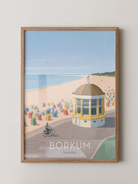 Borkum Strandpastell Szene