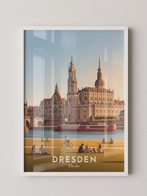 Dresden Elbufer Vintage Stil