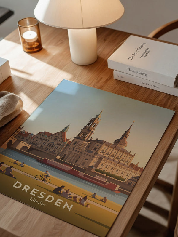Dresden Elbufer Vintage Stil